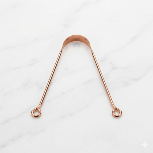Pure Copper Tongue Cleaner – 100% Solid Copper